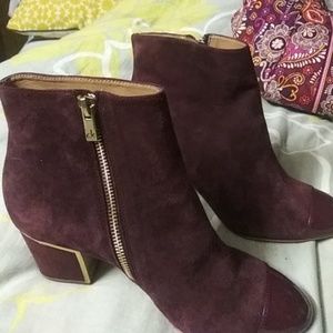 Suede booties